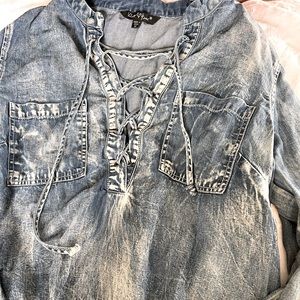 Lace up shirt